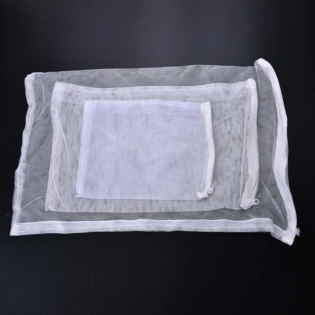 1PCS Aquarium Filter Media Bags With Zipper For Fish Tank Charcoal Pelletized Remove Activated Carbon Biospheres Ceramic Rings