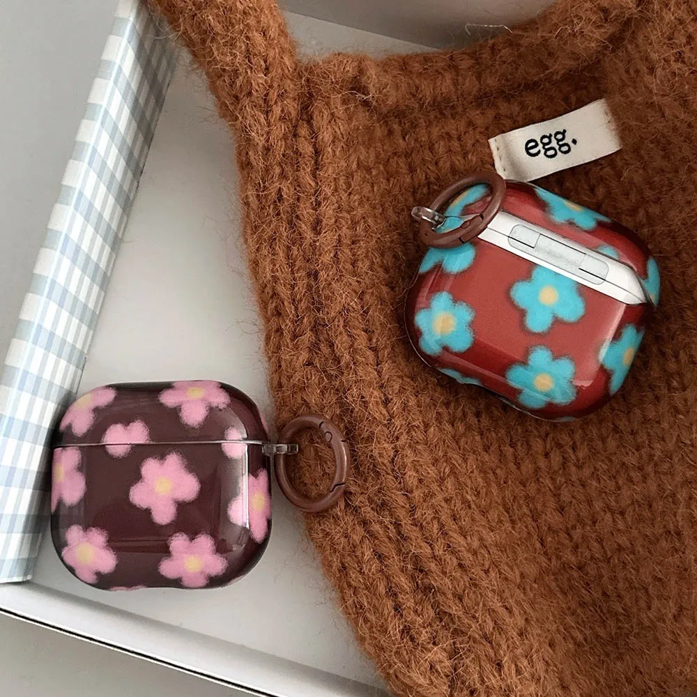 Brown Blue Pink Flo… - image