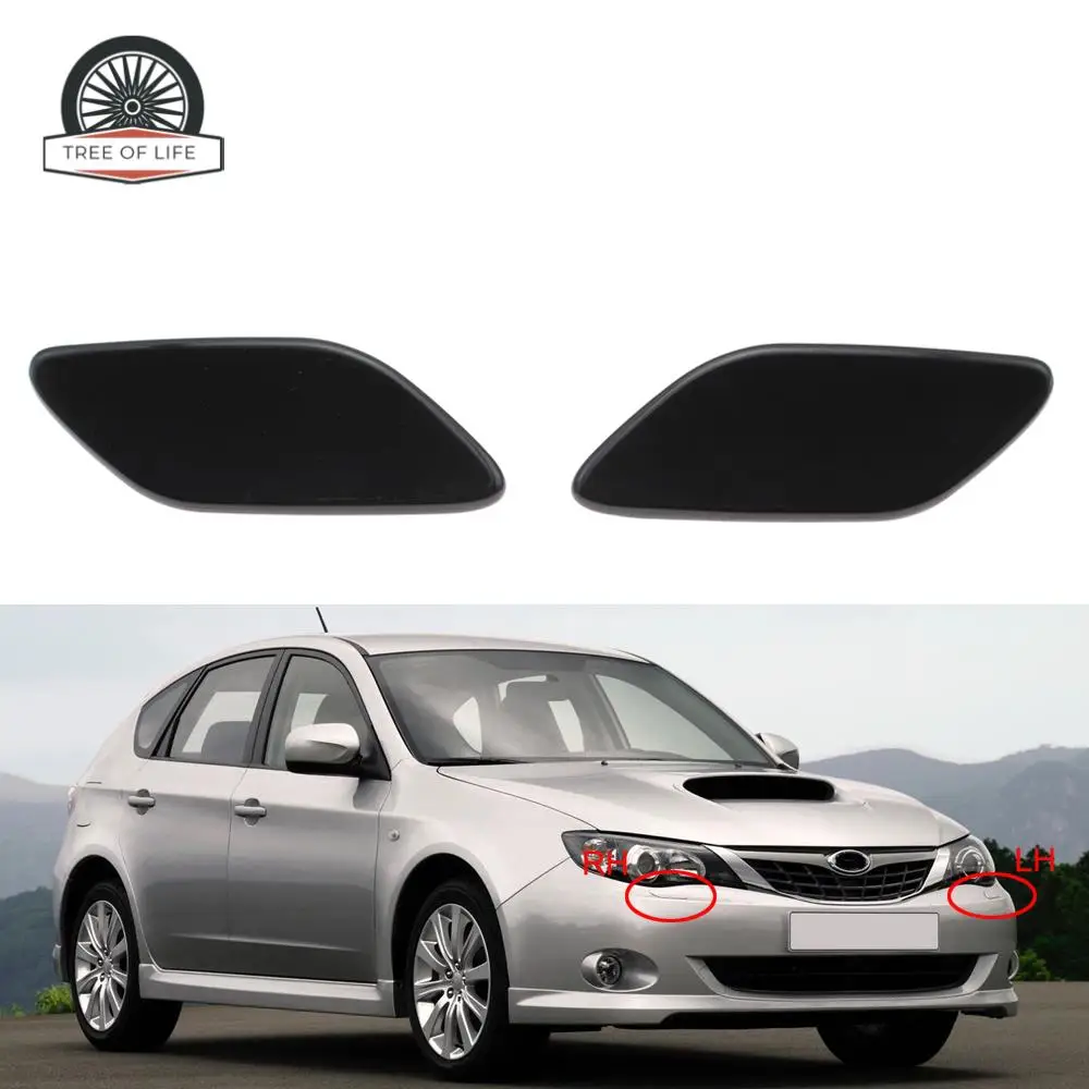 Headlight Washer Nozzle Cover Headlamp Water Spray Jet Cap For Subaru Impreza WRX STI GH GR GV GE 2007-2011 G22 2007-2010