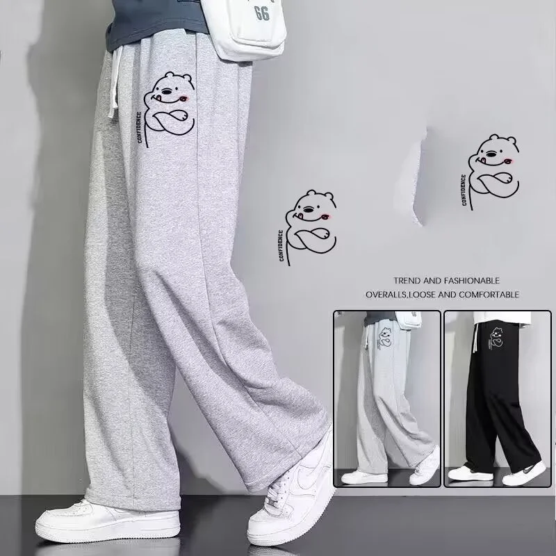 

Y2k Casual New Sweat Cargo Pants Man Sports Men's Clothes Gym Man Big Size Sport Baggy Sweatpants for Men Mens Trousers