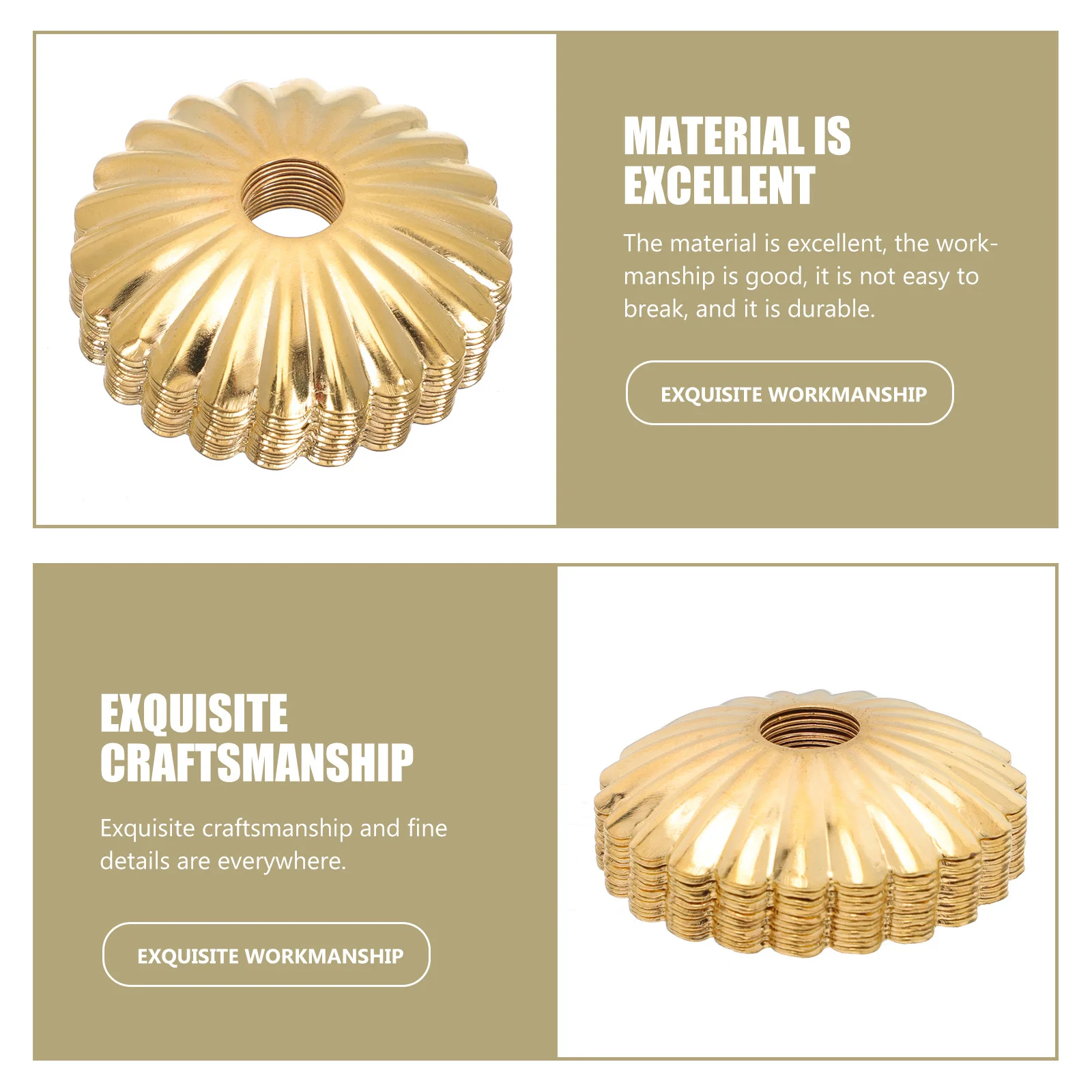 

12 pcs Sunflower Shaped Lamp Cover Plate Durable Iron Lighting Decor For Ceiling Table Chandelier Fixture Flower Design