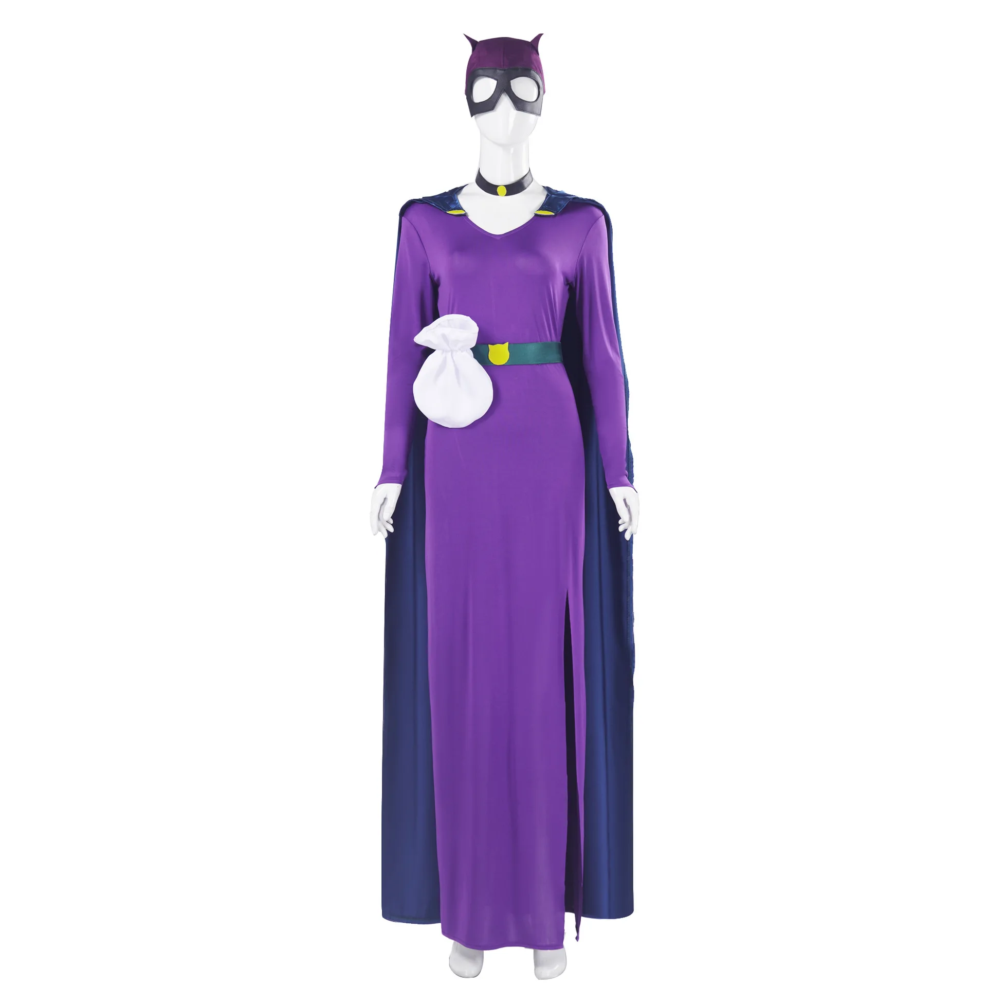 

Purple Catwoman Cosplay Costume For Halloween Party Performance.