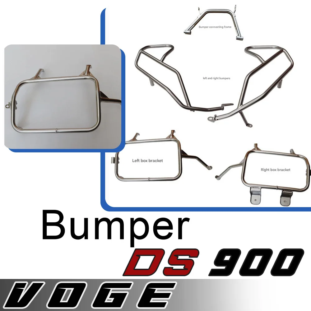 

For VOGE DS900 bumper anti-fall stainless steel guard bar side box bracket motorcycle original car parts for VOGE ds900