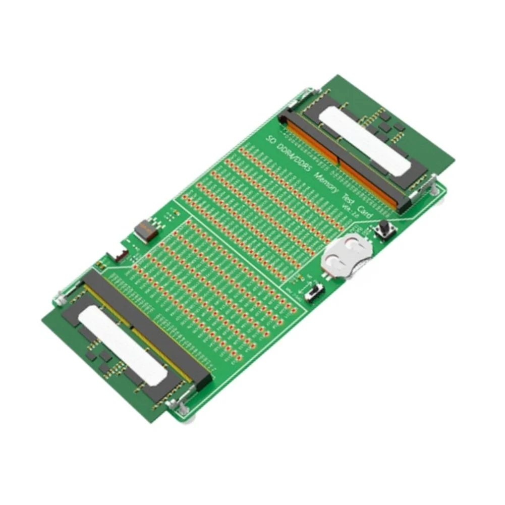 SO-DIMM Tester Compatible with DDR4 and DDR5 Memory Modules Featuring LED Fault Indicators and Dual Power Options