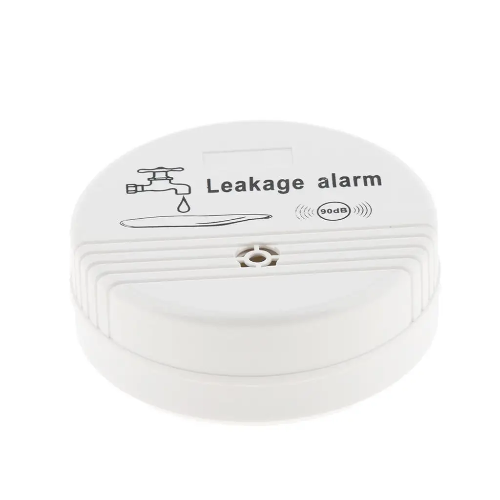 9V Battery Power Wireless Water Leakage Sensor Detector Alarm 3.15x1.18 inch