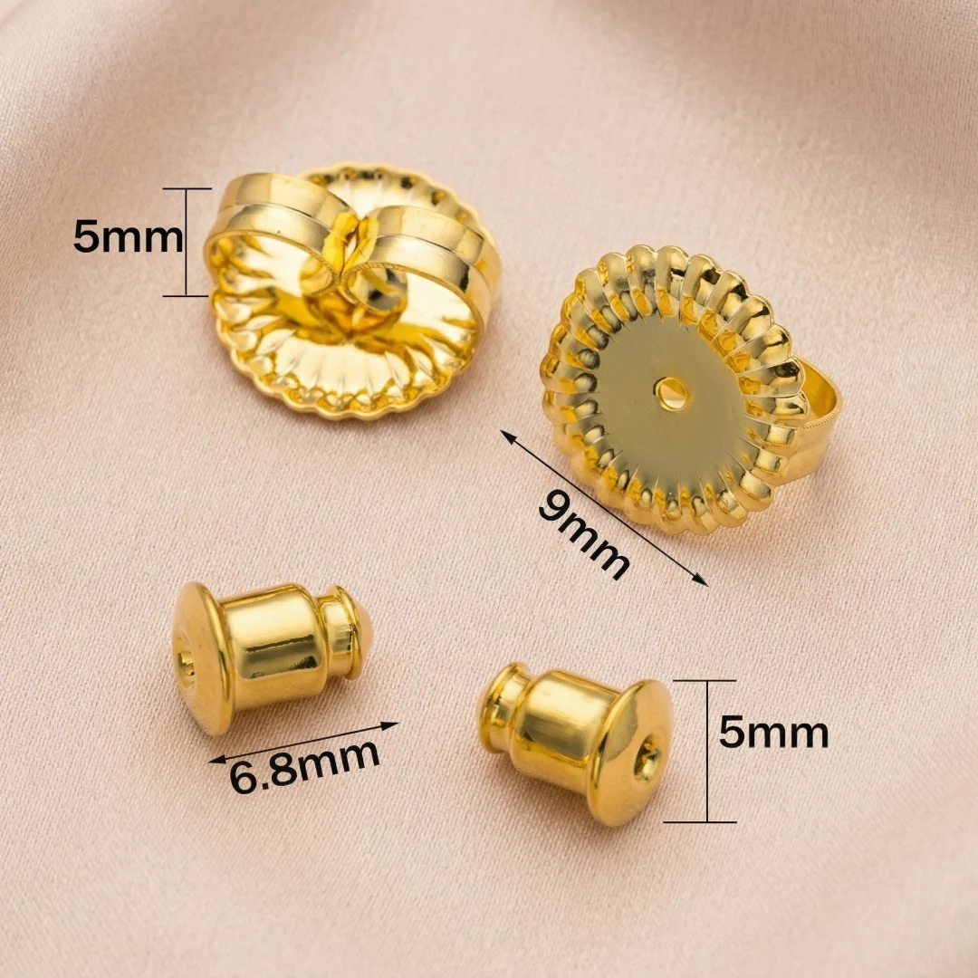 20Pieces Earring Backs for Droopy Ears Large Earring Back Replacement for Studs Secure Locking Earring Lifters for Heavy Earring