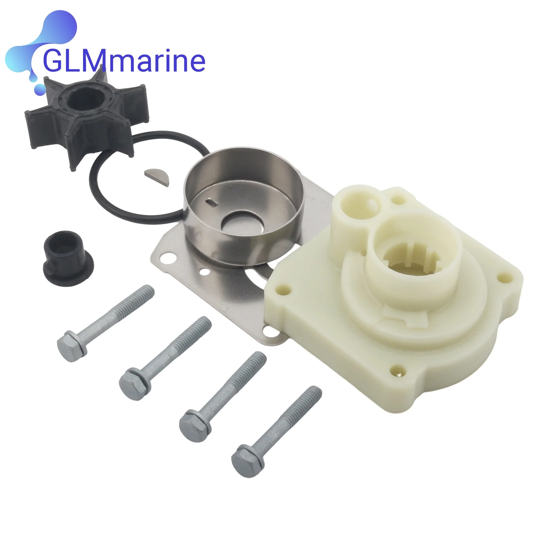 61N-W0078-10 Water Pump Repair Kit Fits for Yamaha Marine 2/4 Str 25HP 30HP F25 C30 Outboard Motor 61N-W0078-11 61N-W0078-13