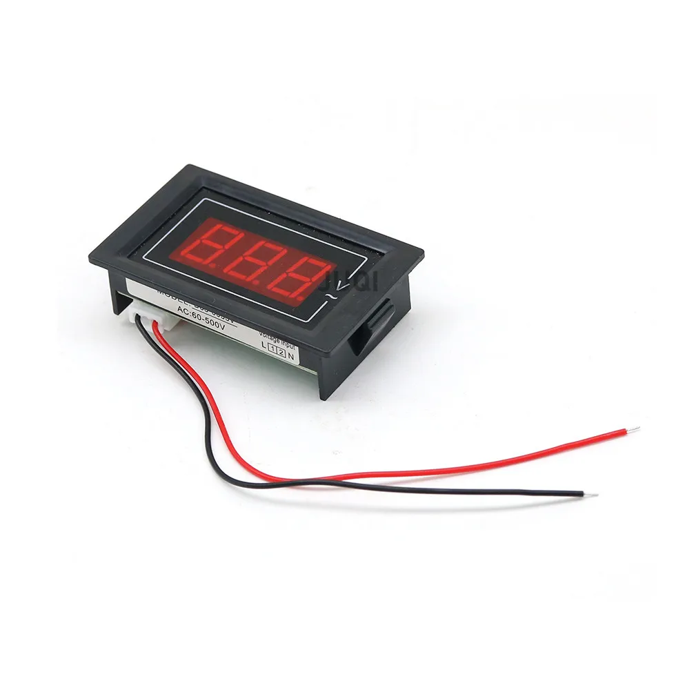 D85-5035 AC Digital display Voltage Meter  2-wire LCD Digital Panel Meter Display AC Tester 60-500V Embedded Voltage tester