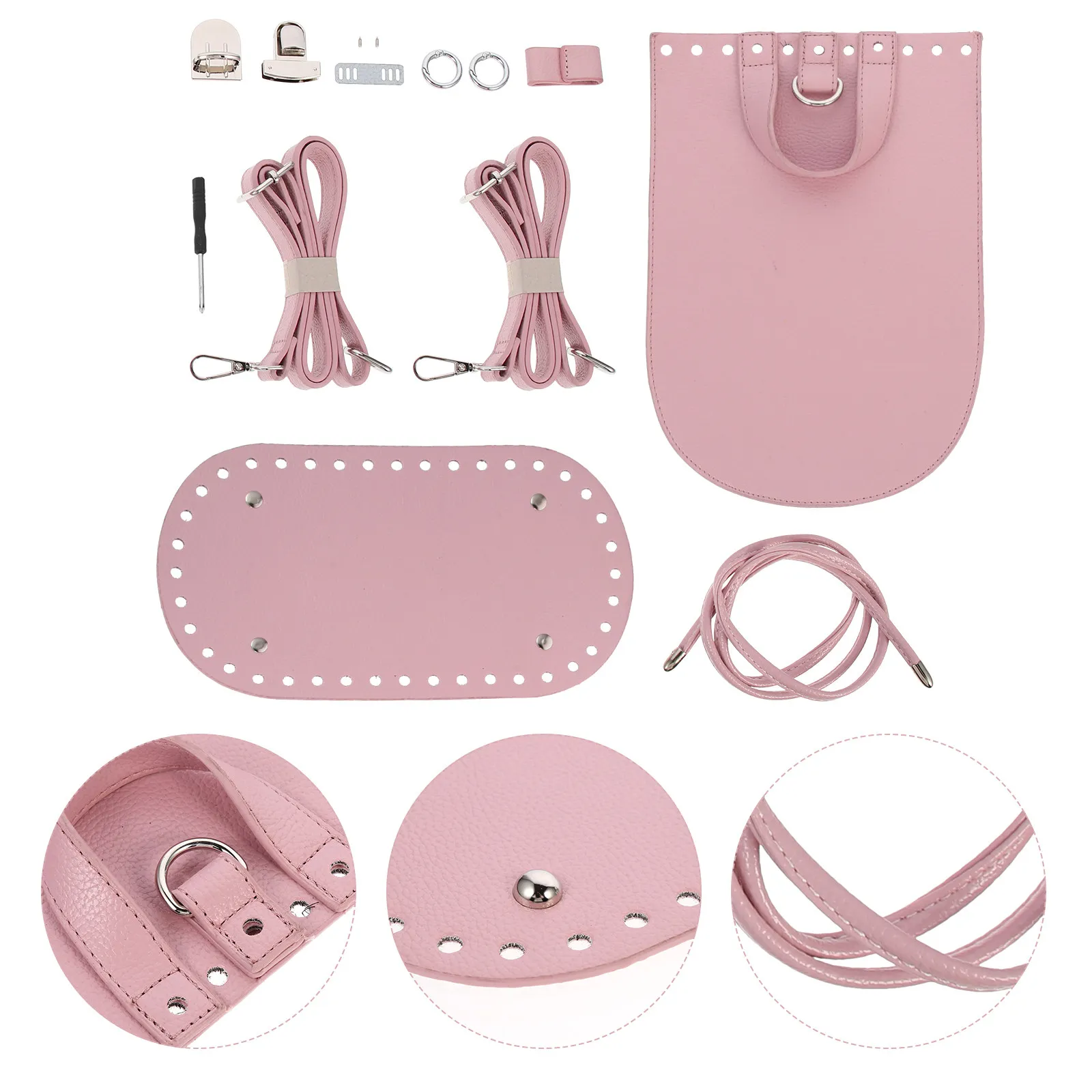

1Set Premium PU DIY Backpack Material Kit for Handmade Weaving Rattan Shoulder Bag Craft Activity Parent Child