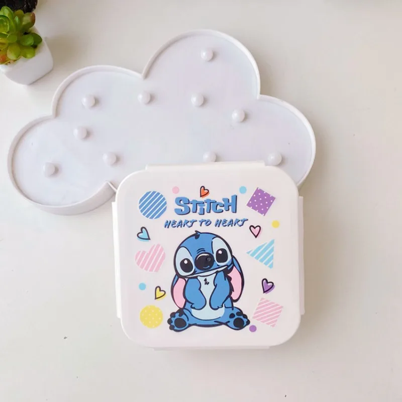 Disney-fiambrera portátil de cuello blanco para estudiantes, caja de almacenamiento hermética de dibujos animados, refrigerador Crisper, Oficina