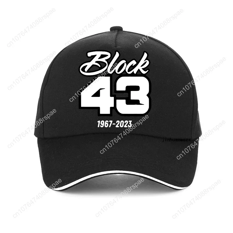 Ken Block 43 czapka z daszkiem męska Harajuku z nadrukiem litera graficzna Ken Block kapelusz czaszka regulowaną kowbojskie kapelusze Unisex