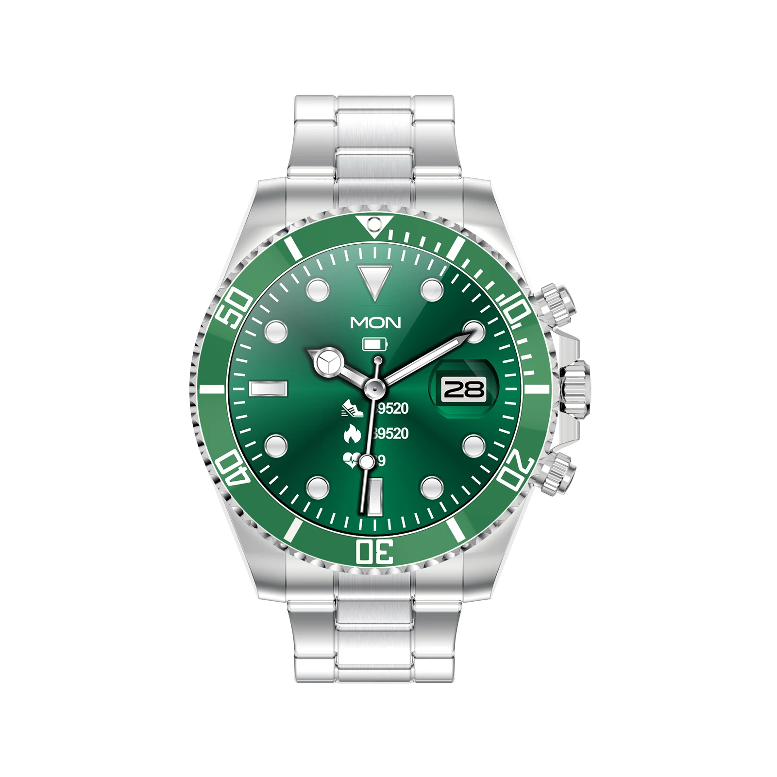 YTGEE Aw12 الرجال 1.32 بوصة Smartwatch الصحة جهاز تعقب للياقة البدنية مراقبة النوم ضغط الدم BT دعوة الفولاذ المقاوم للصدأ IP68 ساعة ذكية #2