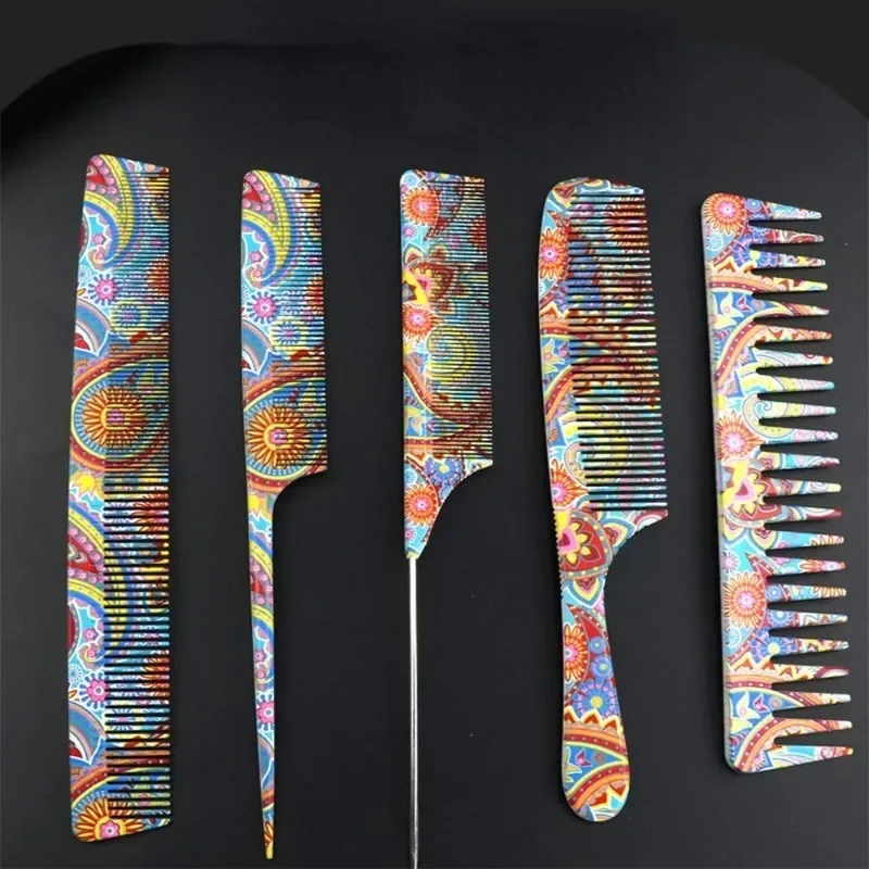 Water Transfer Professional Hair Combs Barber Hairdressing Hair Cutting Brush Anti-static Tangle Salon Hair Care Styling