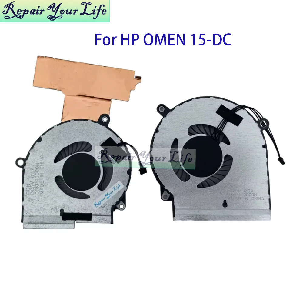 CPU GPU Cooling Fan For HP Omen 4 Pro 15-DC 15T-DC DC0025CA DC100 Notebook Cooler L30203-001 L30204-001 0FKPP0000H 0FKPQ0000H