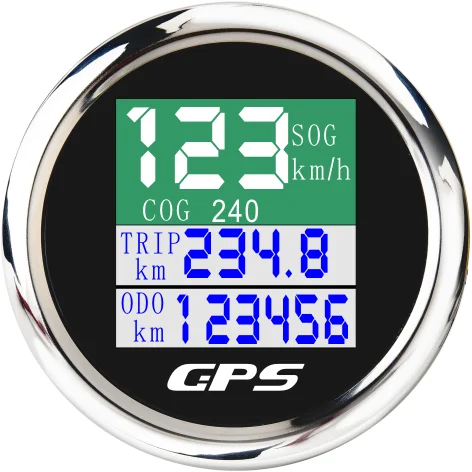 ODOMETRO del tachimetro GPS del calibro LCD TFT elettrico da 52 mm Viaggia una longitudine della latitudine