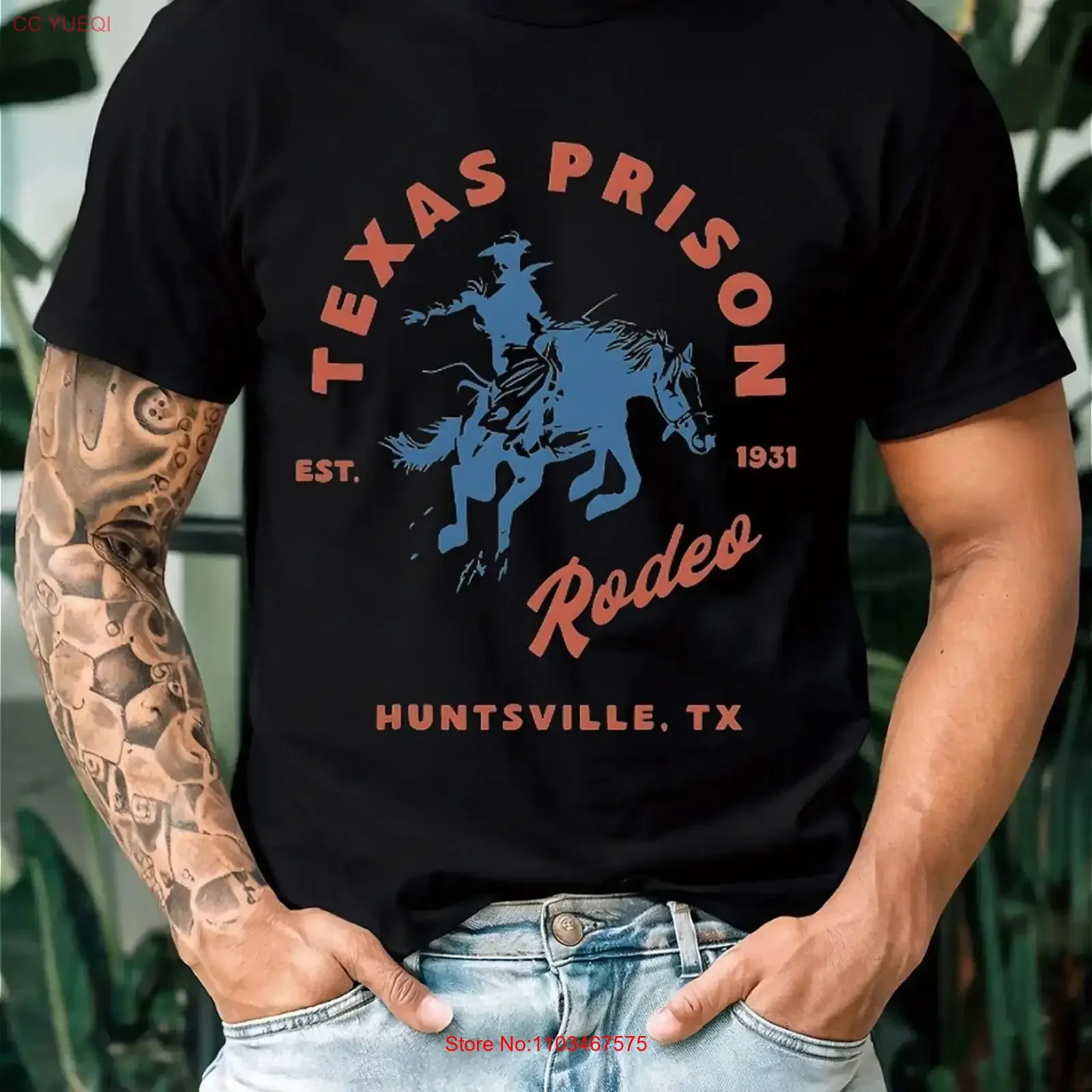 Camiseta de algodón 100% estilo Texas para hombre, vintage, en oferta, B016, lavado vintage, streetwear, gráfico, transpirable, versátil, a la moda.