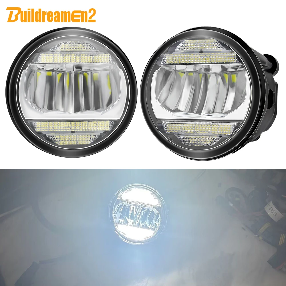 2in1 Car Fog Light Assembly LED Daytime Running Lamp DRL 30W 8000LM 12V For Nissan Murano Qashqai Rogue Quest Versa Note Lafesta