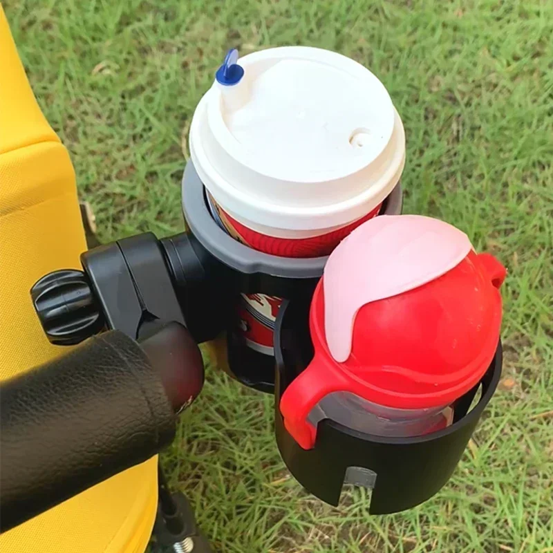 

Stroller Cup Holder Phone Support Milk Bottle Drink Cup Holder Conversion 2 Cups for Universal Pram Baby Stroller Accessories