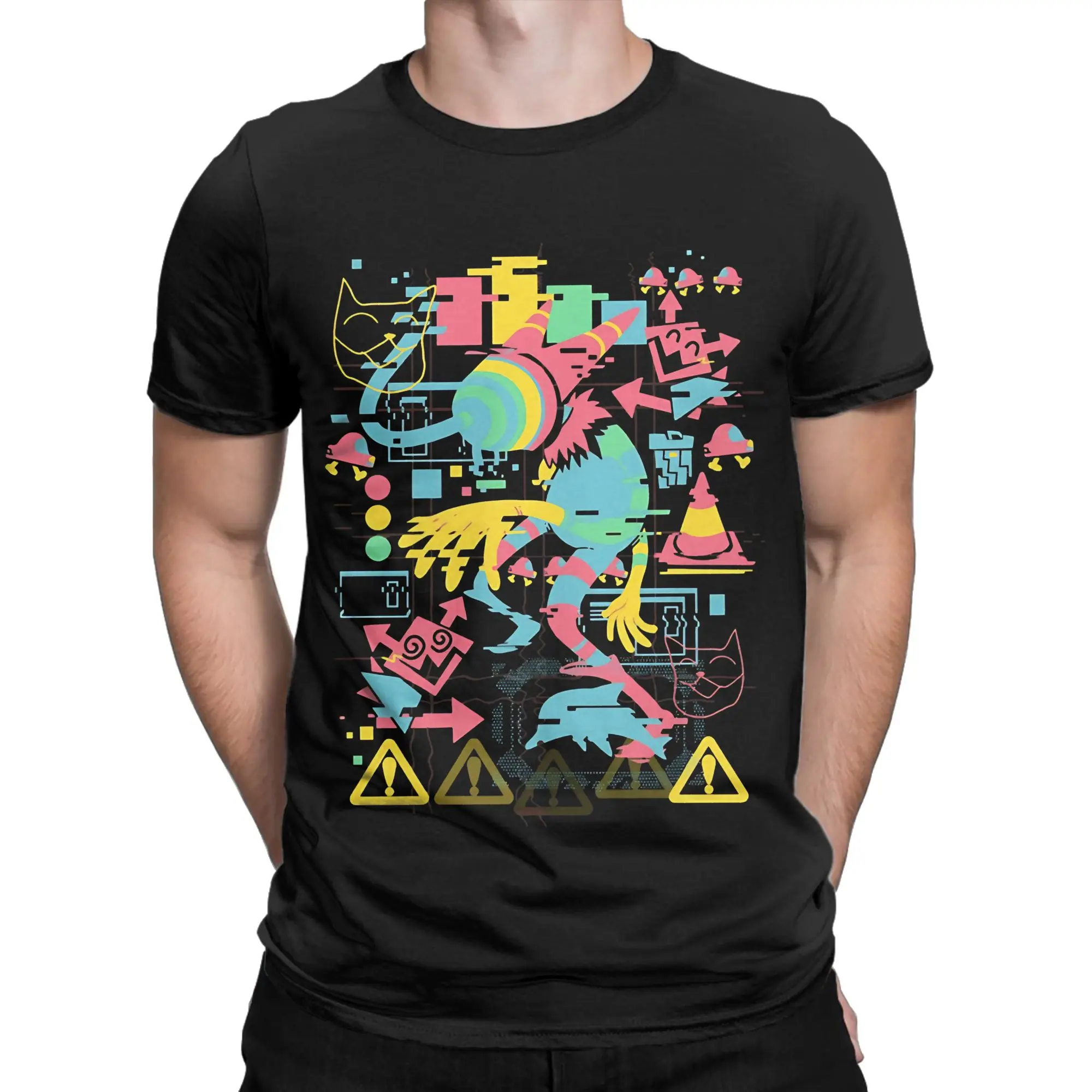 Deltarune Disruption colorful Novelty 100% Cotton T-Shirt deltarune Tees Tops For Men