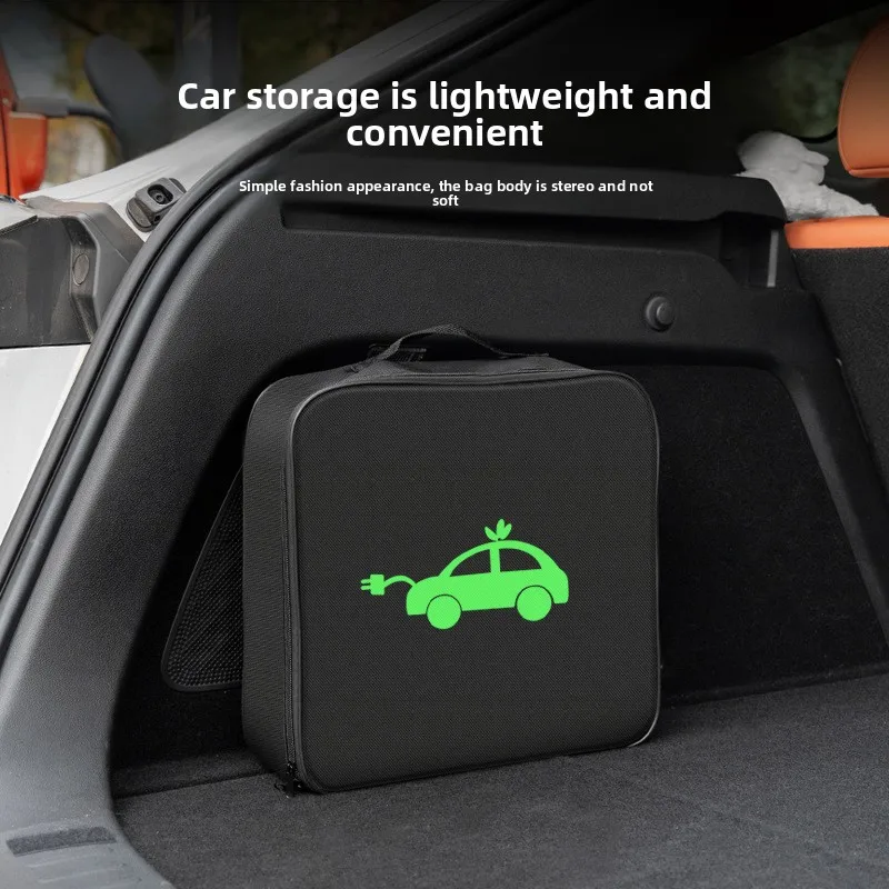 

EV Car Charging Cable Handled Bag Electric Car Charger Plugs Storage Carry Bag Waterproof Car Charging Cable Storage Bag