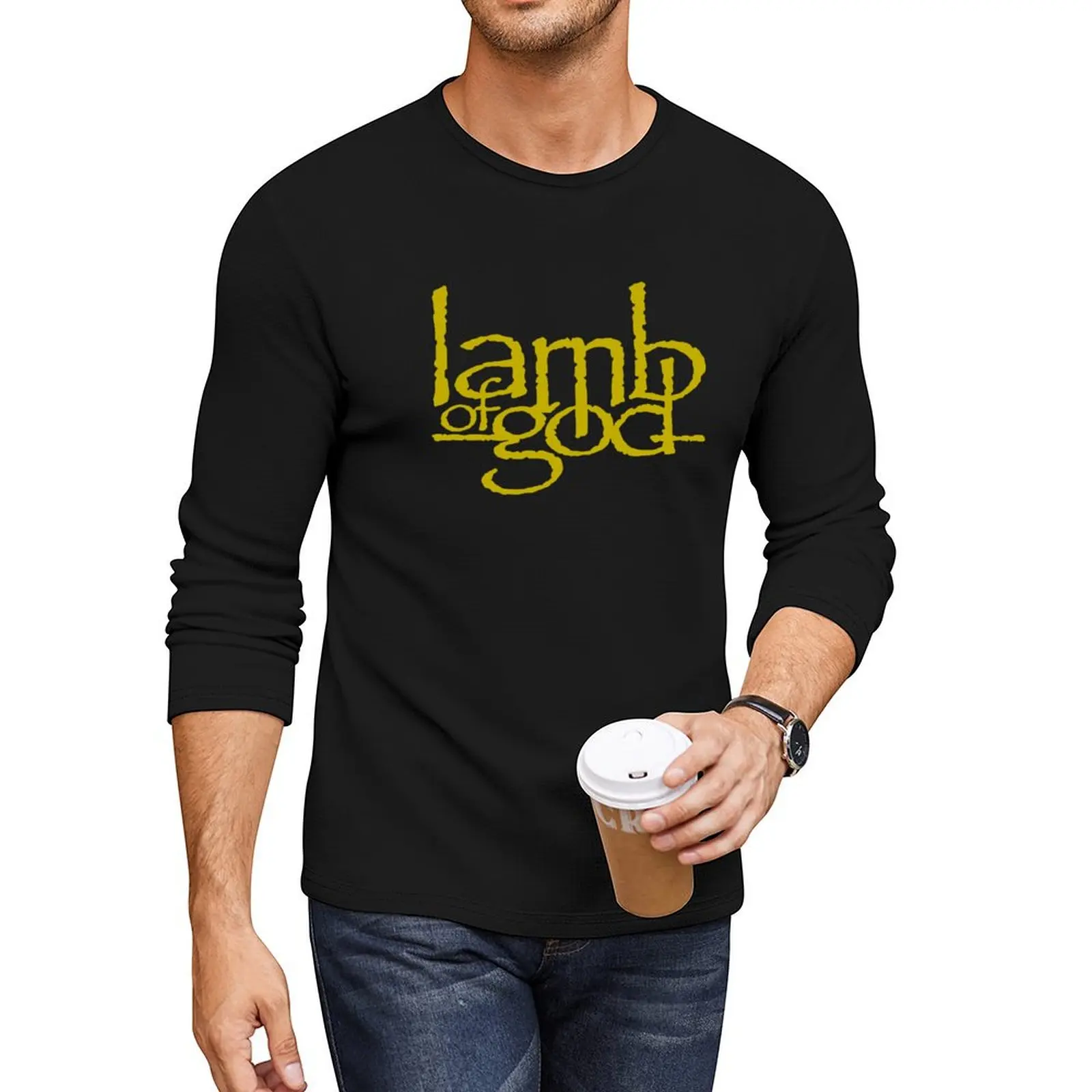 

Lamb of God - Golden Long T-Shirt anime clothes Men's t-shirts