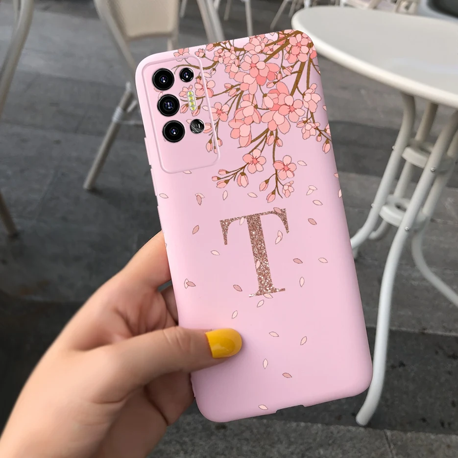 For Tecno Pova 2 Case LE7 LE7n Cute Crown Letters Back Cover Soft Silicone Phone Case For Tecno Pova 2 Pova2 Coque Bumper Fundas