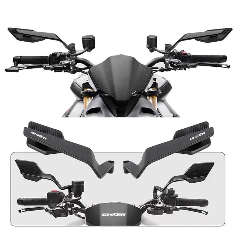 Motorcycle Stealth Mirror Adjustable Wind Wing Mirrors For GIXXER 150 155 250 150SF 250SF GIXXER250SF Accessories