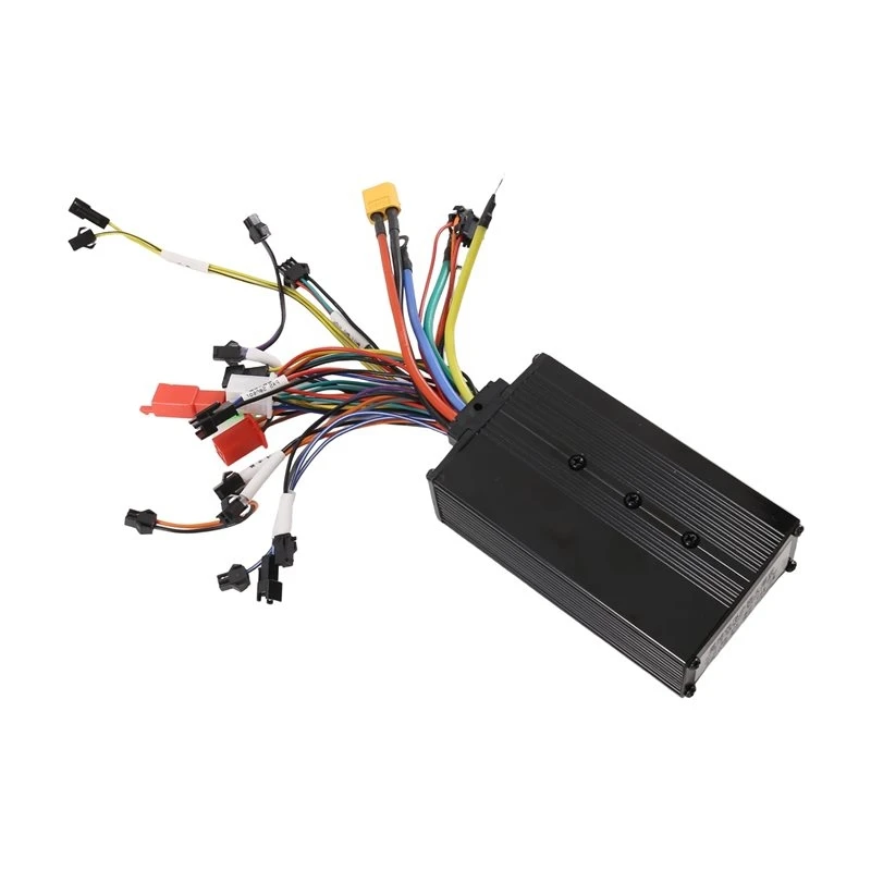 ABRN-For Electric Bicycle E-Scooter Parts Ebike Brushless Controller 45A 1500W Sine Wave Speed Regulator No LCD Display