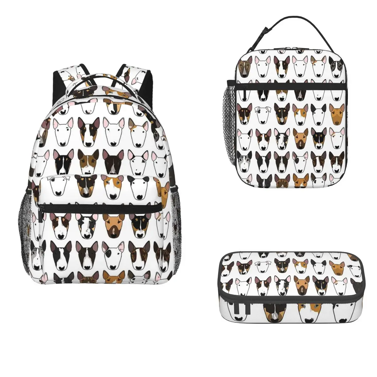 A Metre Of Bullies Backpacks Boys Girls Bookbag Students School Bags Cartoon Kids Rucksack Lunch Bag Pen Bag Three-Piece Set