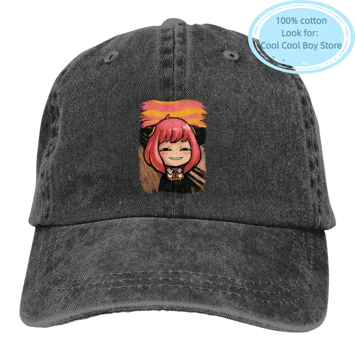 Anya Meme Baseball Caps Peaked Cap Spy x Family Anime Sun Shade Cowboy Hats for Men Trucker Dad Hat