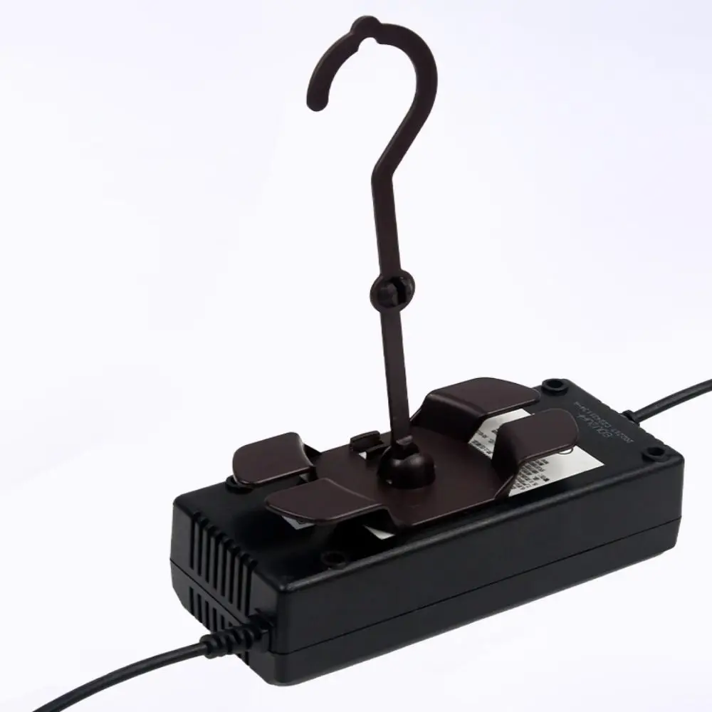 

Safe Charging Cable Organizer 360° Rotation Foldable Electric Vehicle Charger Holder Durable Brown/White