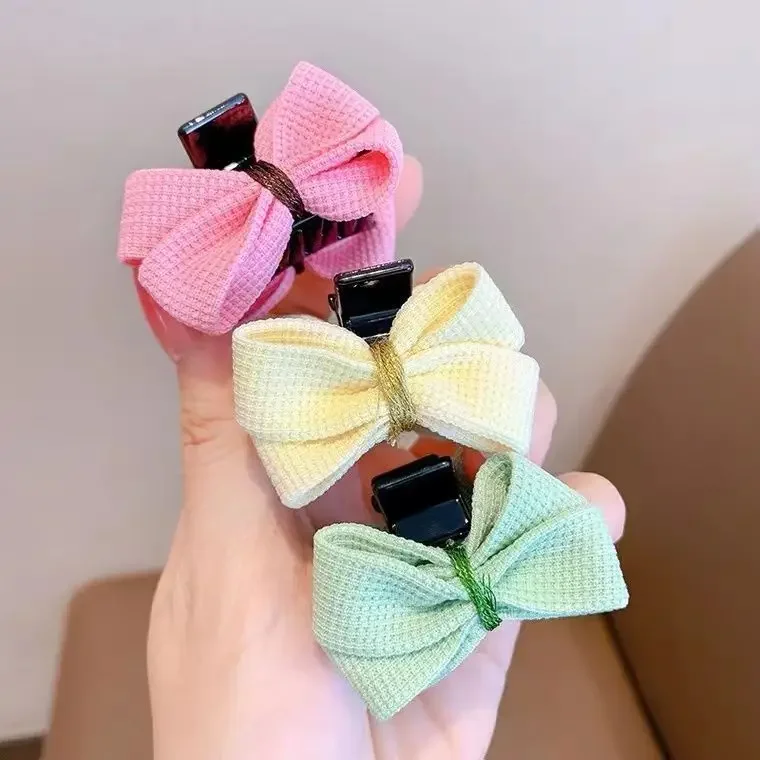 2pcs New Korean Cute Mini Bow Hair Clip Claw Clamp Girls Kawaii Hair Claw Clip Headwear Girls Kids Hair Accessorie Hot