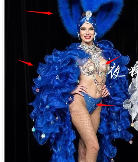 Advanced Samba Dance Bar European and American Atmospheric Cloak Party Elf Performance Costume