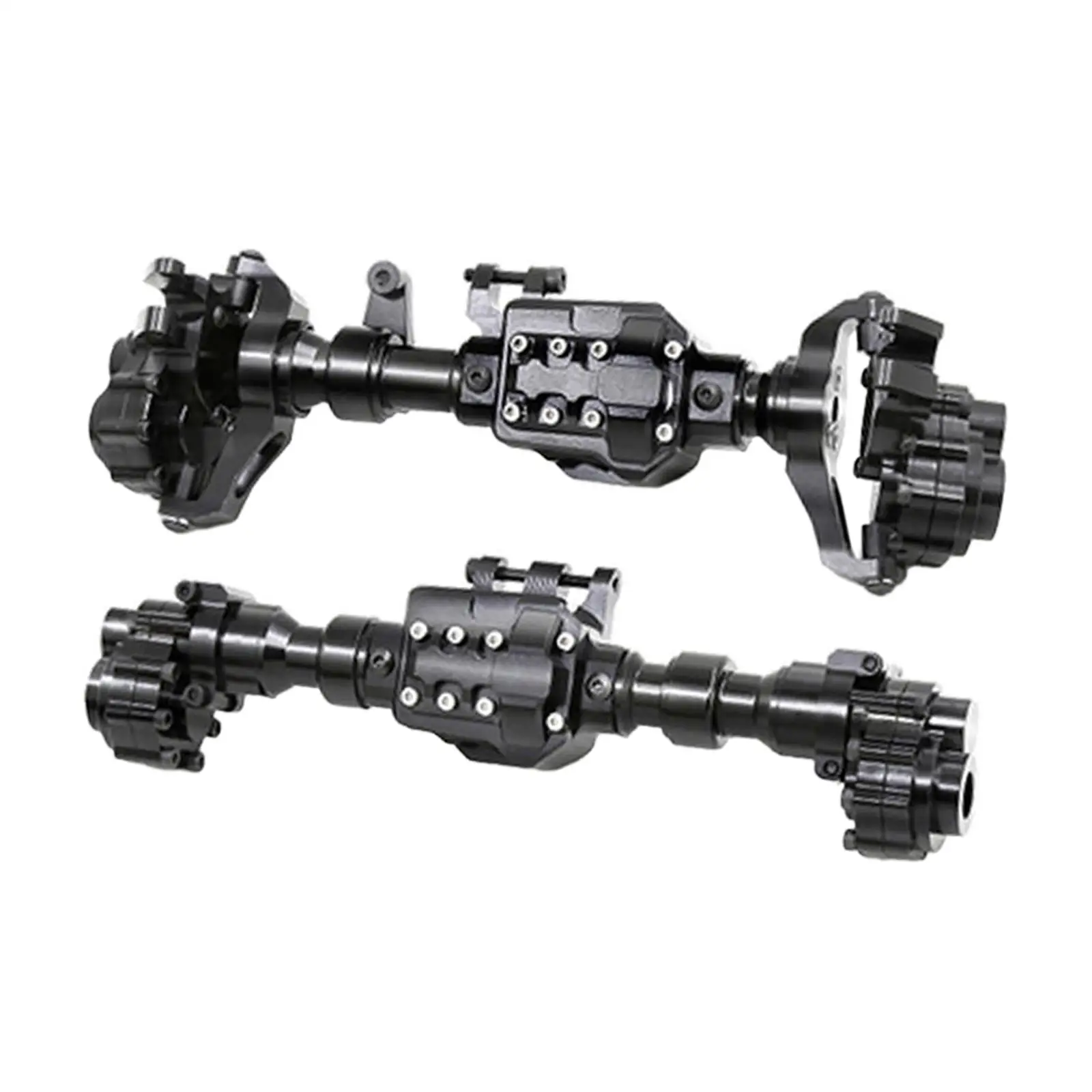 

RC Front Rear Axle Replace RC Metal Axle Upgrade Part Sturdy Aluminum Alloy for 1/10 RC Crawler Parts DIY Accessory Modification