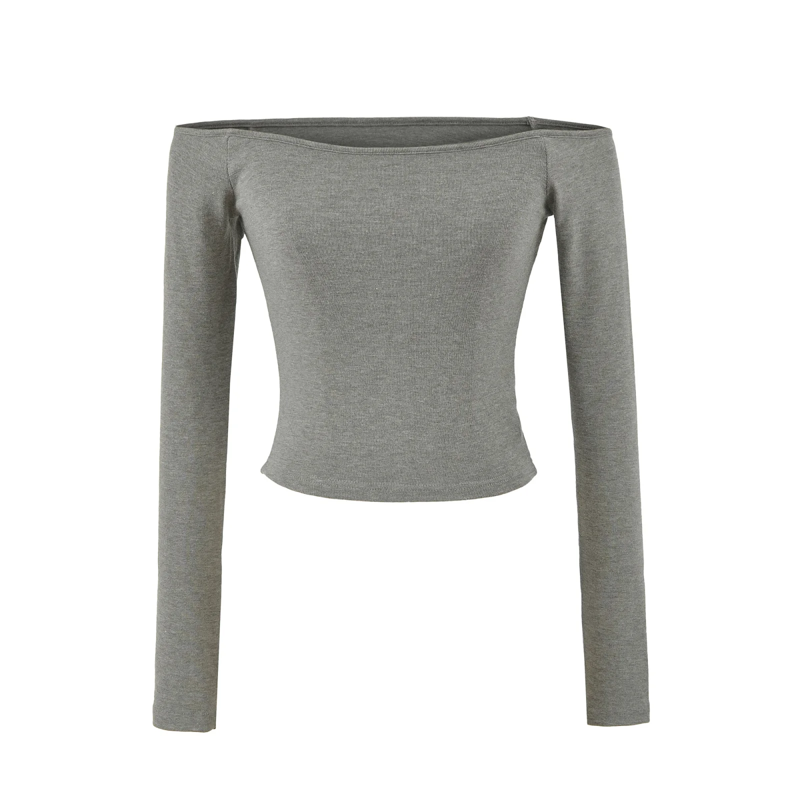 Sexy oulder Bared Long Sve T irt Women Early Autumn Inner Wear Base irt Spicy ort Sle Belly Bared Top Pure Desir...