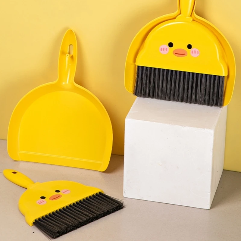 Mini Desktop Broom Dustpan Suit Multipurpose Student Cleaning Supplies Household for Kindergarten Student Clean Tool Supply