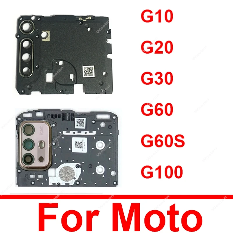 Antenna Motherboard Mainboard Cover For Motorola MOTO G10 G20 G30 G60 G60S G100 Rear Camera Lens Glass with Frame Spare Parts