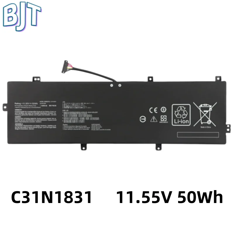 

11.55V 50Wh C31N1831 Laptop Battery For Asus Zenbook 14 UX433FA UX433FN UX433FQ P3540FA P3548FA P574FA PE574FA 0B200-0333020