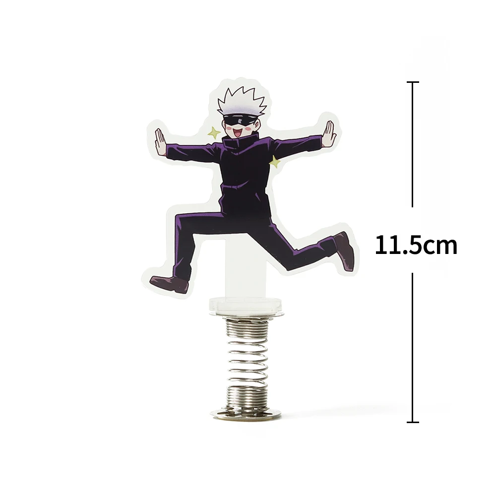 Anime Jujutsu Kaisen Gojou Shake Action Figure Stand Model Plate Desk Decor Cute Shaking acrilico Standing Sign Toy Fans Gifts