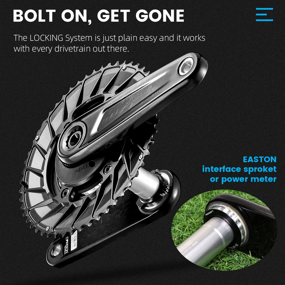 2024 ليكسون XCADEY قوة متر قاعدة الطريق الكربون كرانسيت 29 مللي متر المغزل 162/165/167.5/170/172.5/175 مللي متر خفيفة سلسلة 52-36T