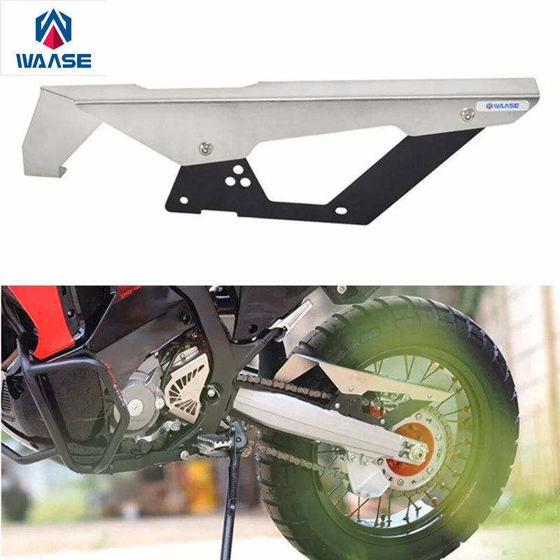 

waase For Honda CRF300L CRF 300 L Rally 2021 2022 Rear Back Drive Chain Cover Guard Mud Panel Shield Protector