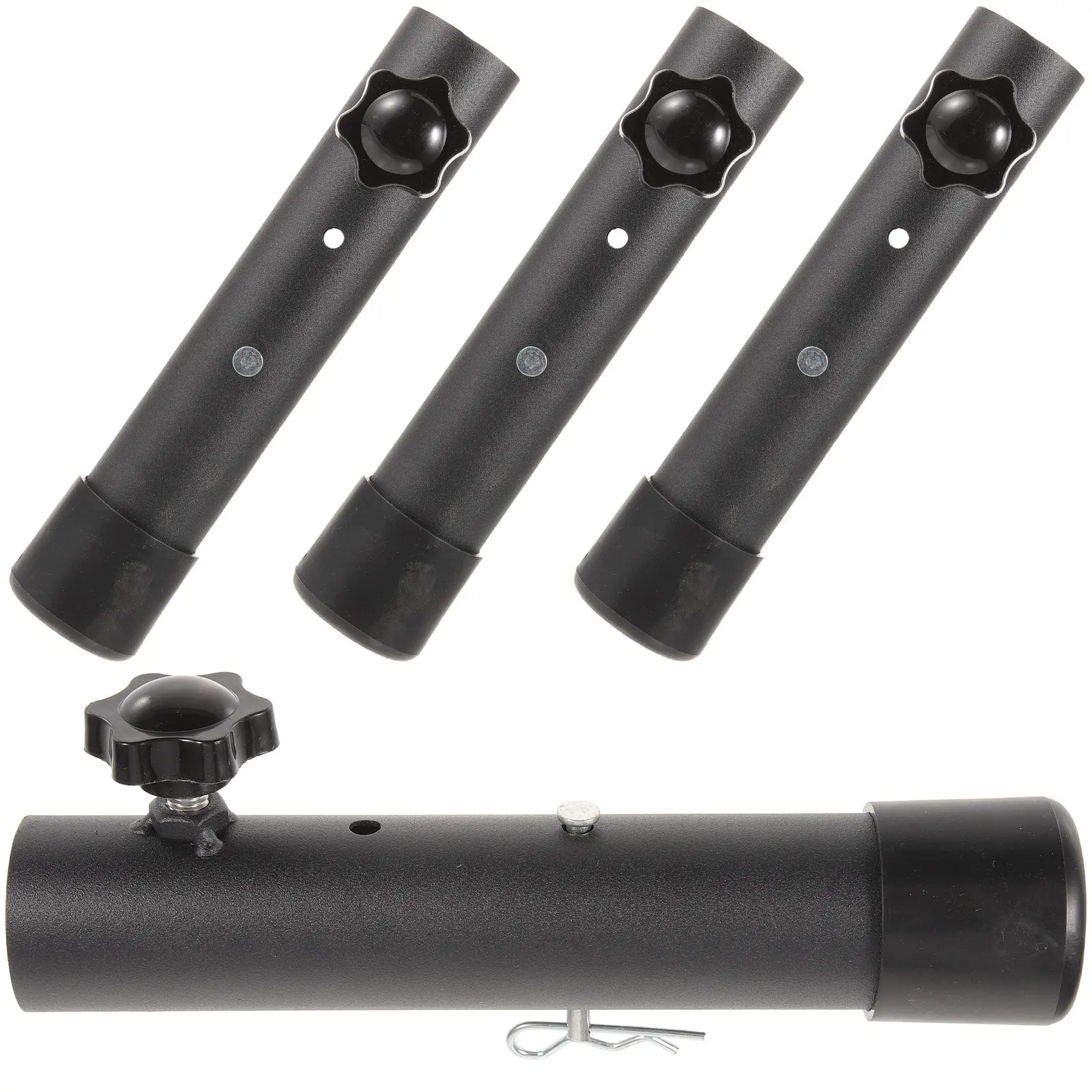 

Комплект из 4 усиленных металлических регулируемых ножек-удлинителей для обеденного стола, складные опоры для мебели