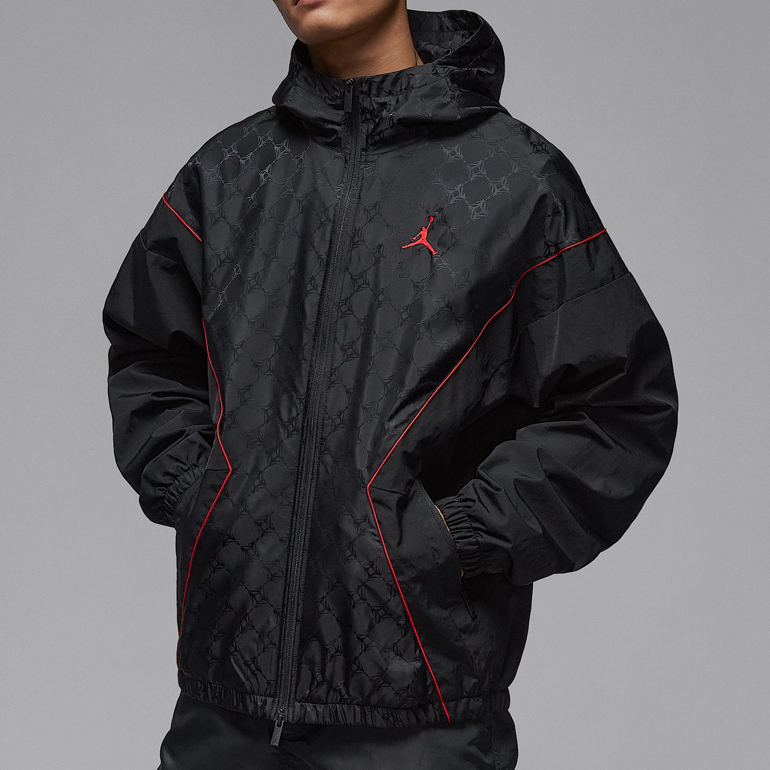 Nike genuine JORDAN men's hooded woven breathable sports jacket HV0555-010