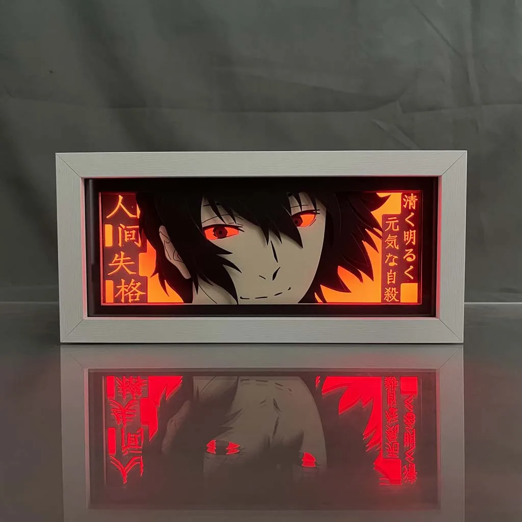 

Bungo Stray Dogs Dazai Anime Light Box For Bedroom Decor Desk Manga Lightbox Kids Birthday Gift Table Lamps 3d Led Night Light