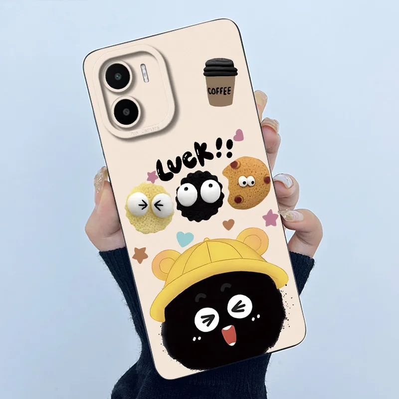 Voor Xiaomi Redmi A1 A2 Plus Telefoon Case Leuke Panda Volledige Bescherming Zachte Vloeibare Siliconen Achterkant Voor Redmi A1 EEN 1 A1 + A2 + Funda