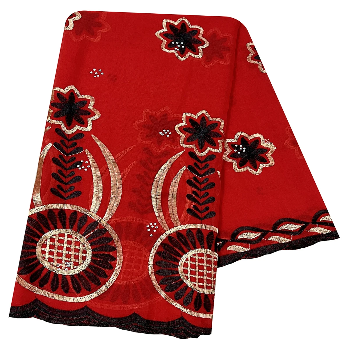 New African Women Scarfs Special Price Limited Time Discount Embrodiery  Cotton With Grenadine  Big Scarf for Shawls Pashmina