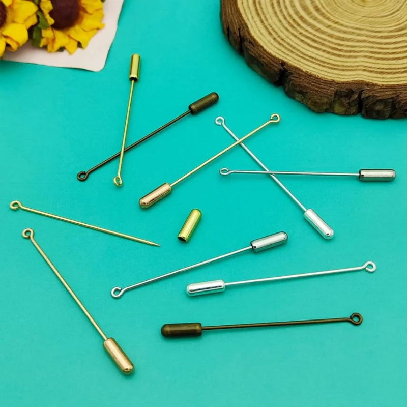 20Pcs Metal Brooch Stick Pins - Jewelry Making Rivets 评论和价格