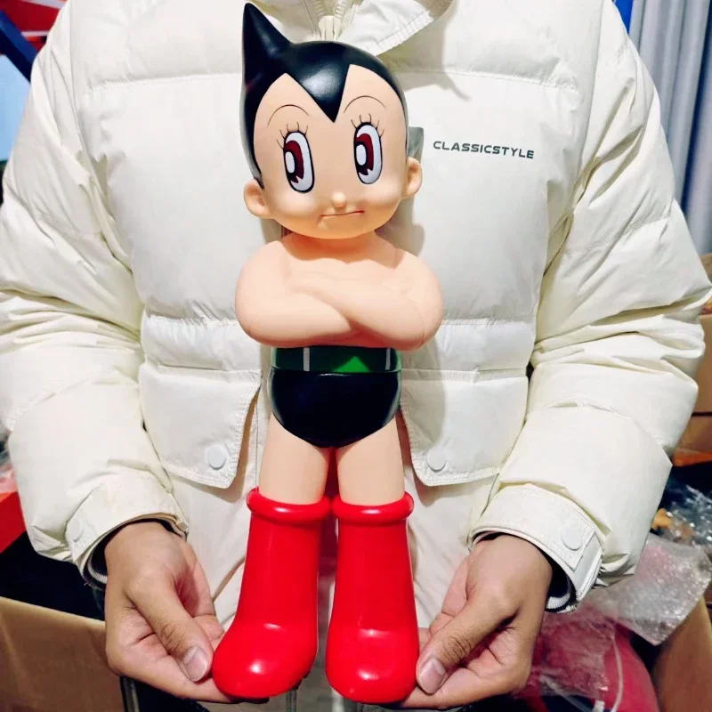 2024 New 40CM Large Anime AstroBoy Mighty Atom Tetsuwan Atom Movable PVC Action Figure Statue Collection Model Toys Holiday Gift