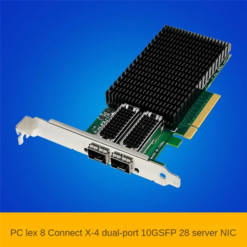 Pcie X8 X-4 Dual-Port 25G Sfp28 Fiber Optic Network Card Dual-Port 10G Network Adapter Card