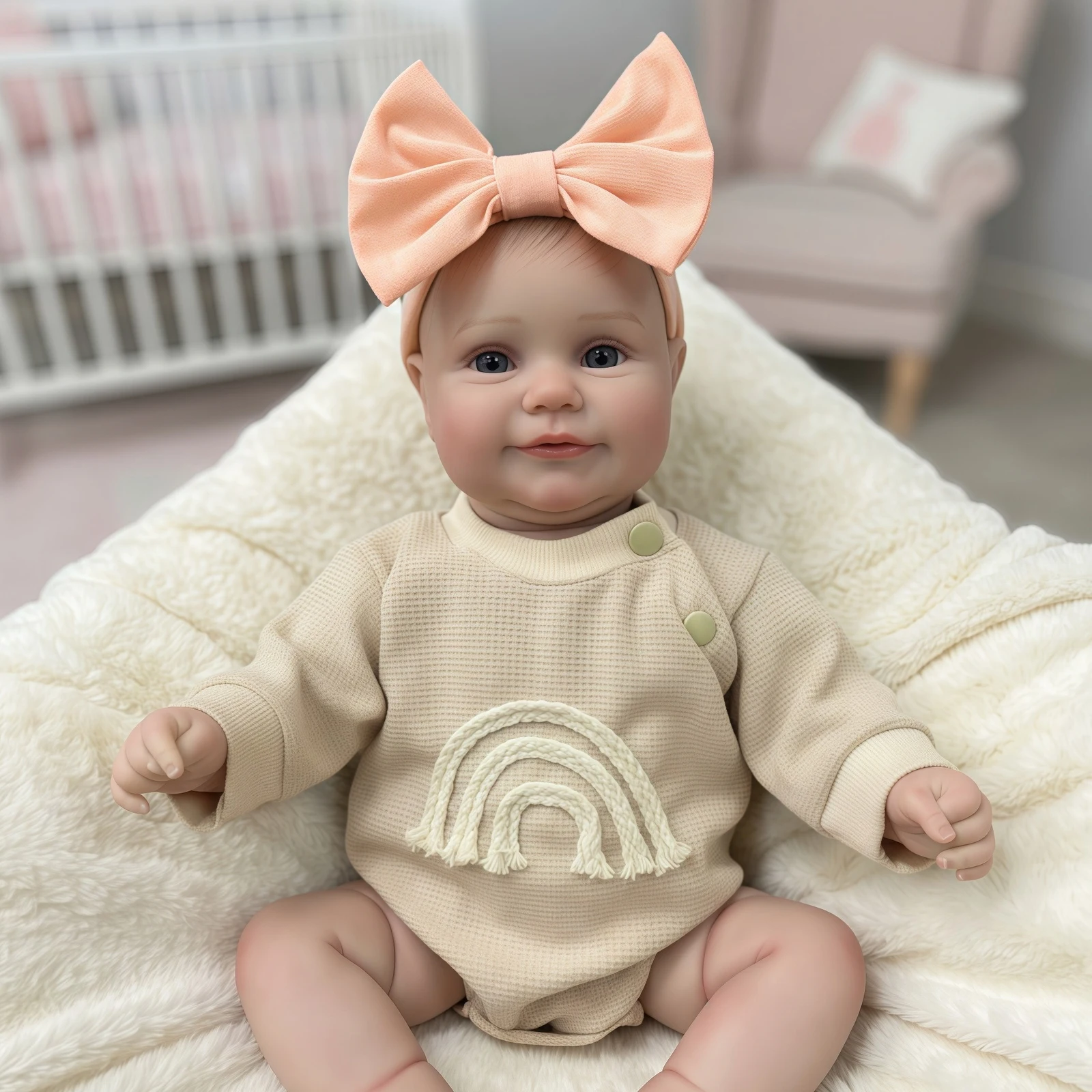 

50CM Lifelike Reborn Doll - 20 Inch Hand Painted Full Body Vinyl BeBe Newborn Lifelike Girl Doll Toy - Christmas Gift